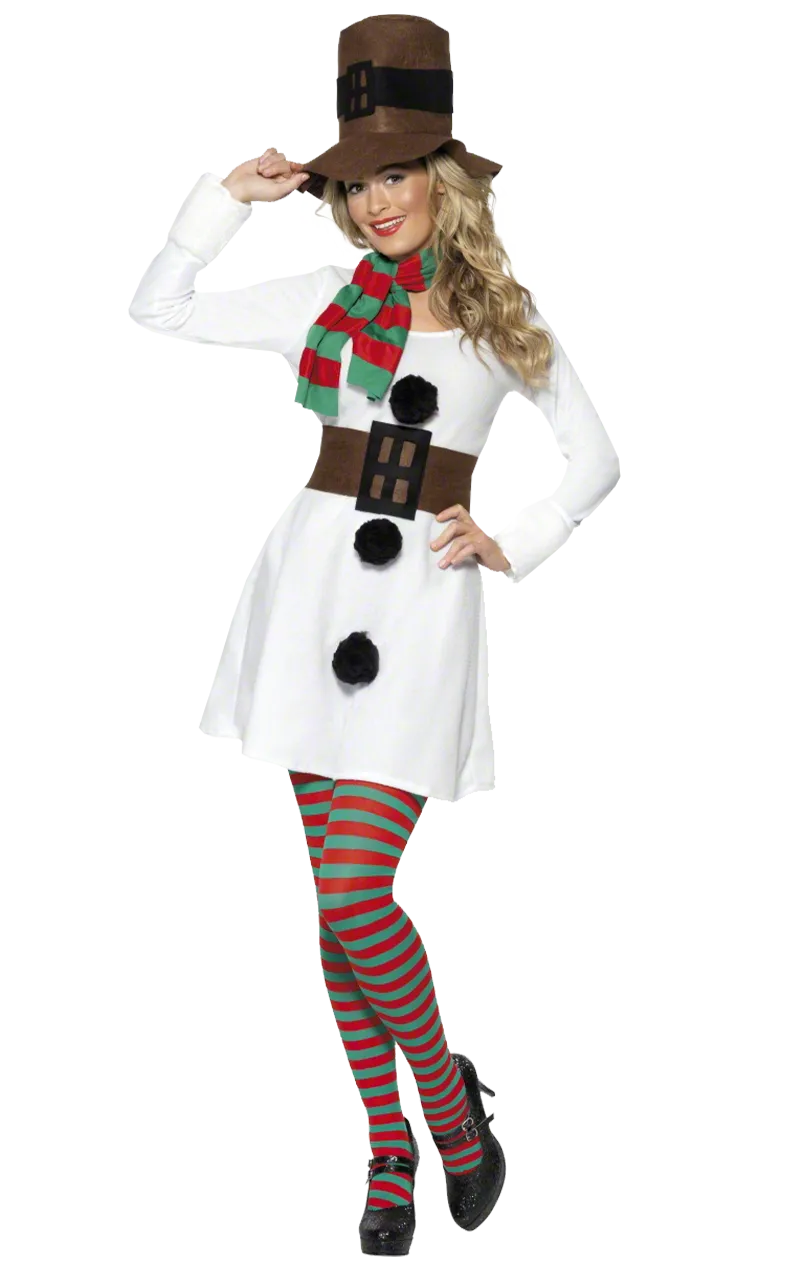 Adult Miss Snowman Costume