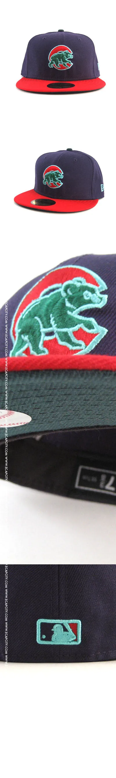 Chicago Cubs New Era 59FIFTY Fitted Hat (PURPLE RED)