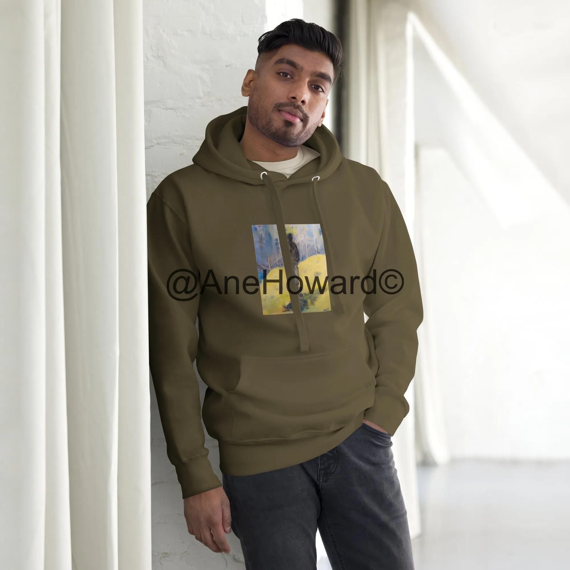 Cotton Hoodie Walking Away