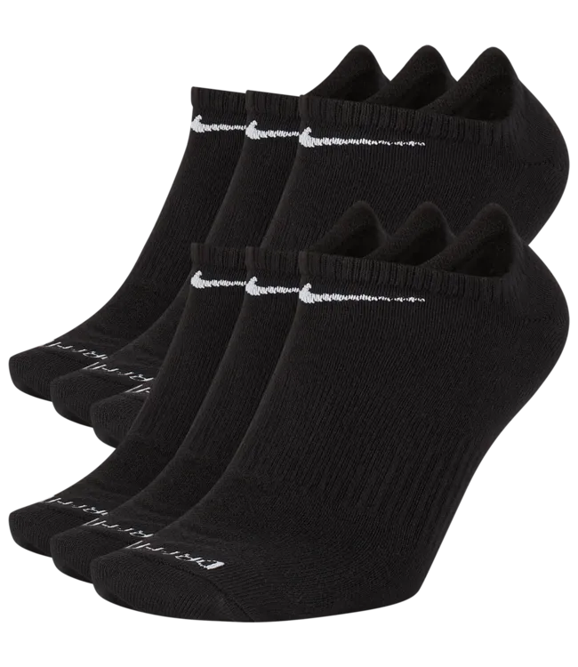 Dri-Fit Everyday Plus Lightweight No Show Socks - 6 Pack