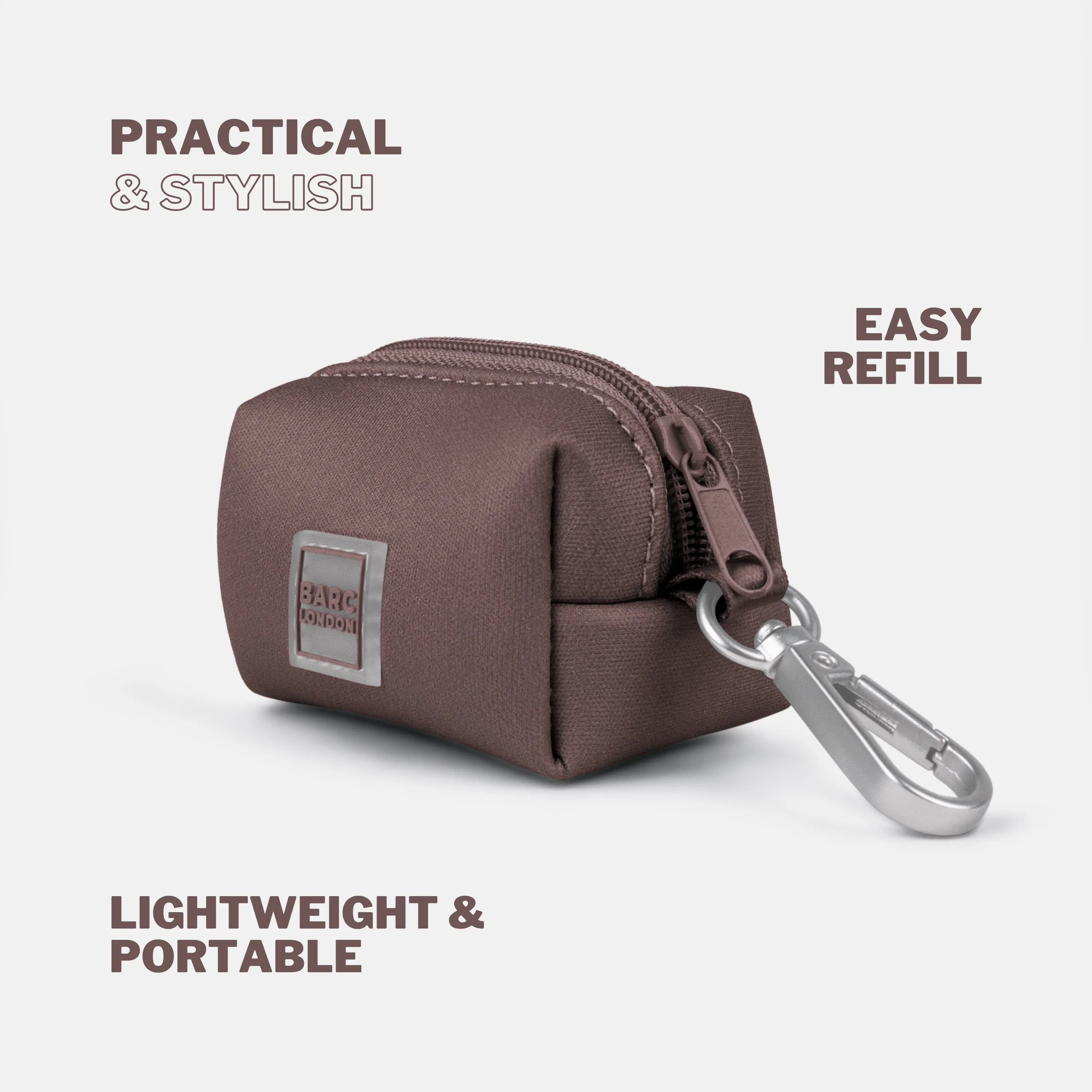 Essential Nylon Waste Bag Holder | Russet Brown