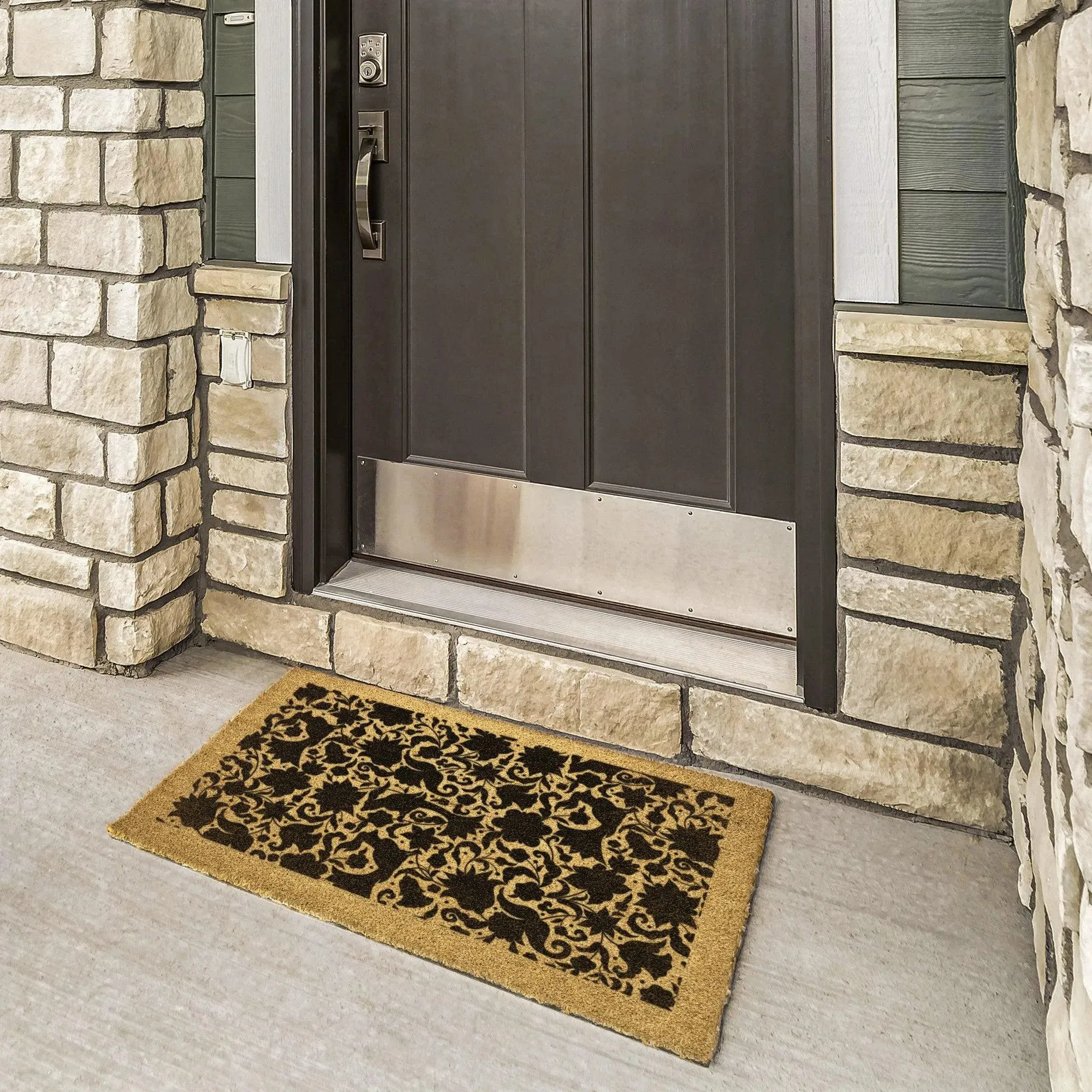 Indian Flowers Door Mat