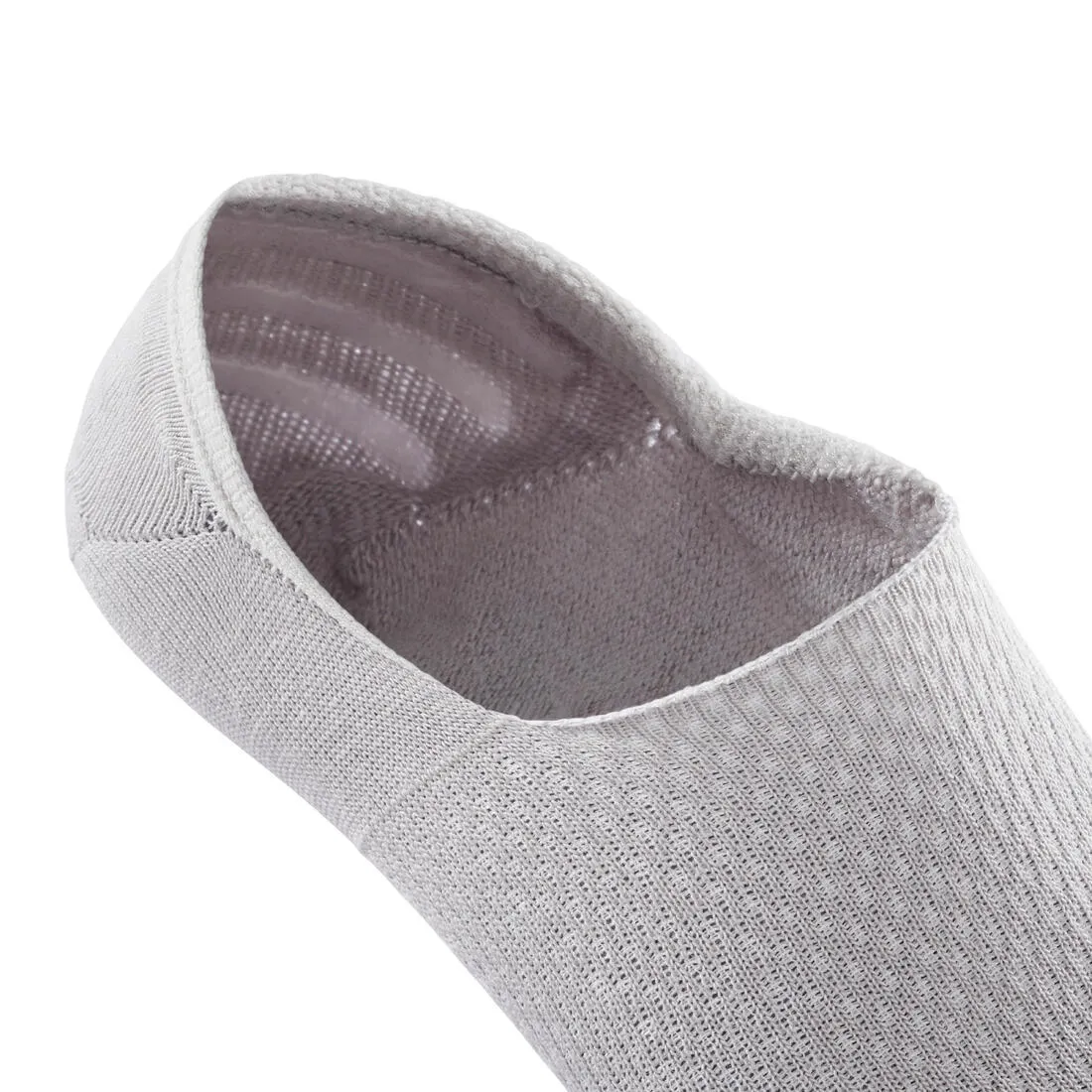 Invisible walking socks - pack of 2 pairs - white/grey
