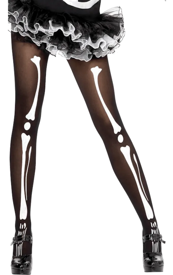 Womens Skeleton Tights